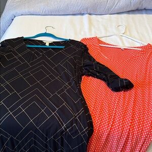 Soma Black and Red night Gowns